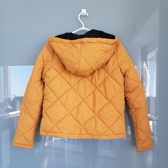 Puffer Coat in Mustard Yellow - Picture 2 of 4